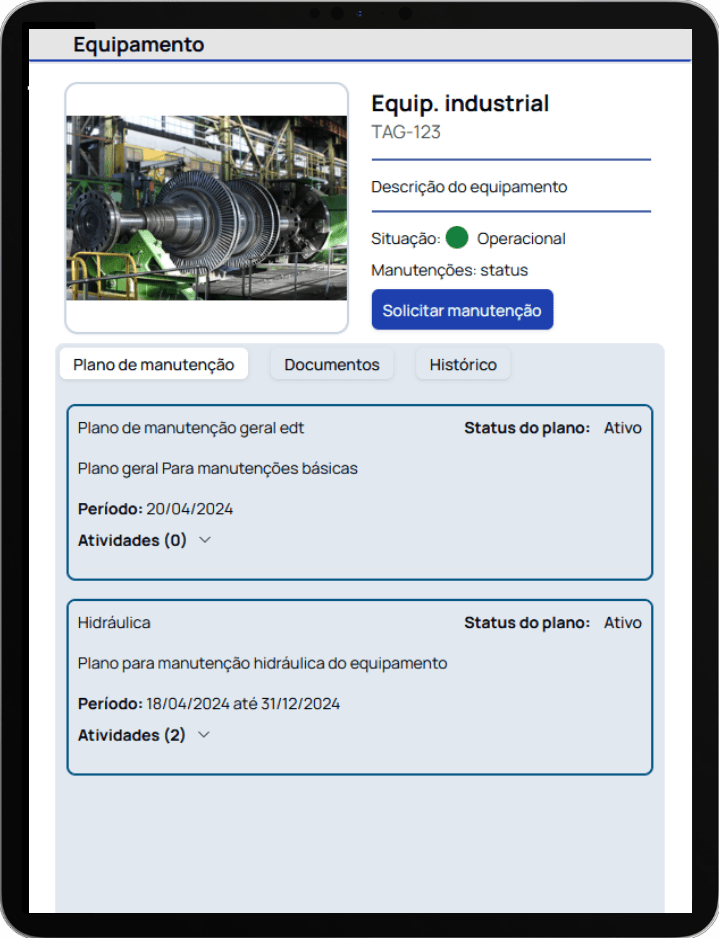 Notebook exibindo um exemplo de tela do sistema Taris